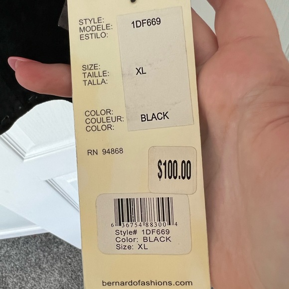 Bernardo | black suede coat - XL - Picture 8 of 8